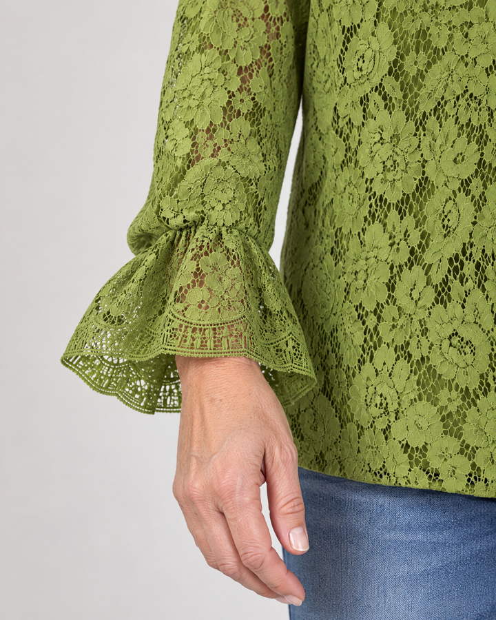 Violette - Lace Long Sleeve Top, lace sleeve detail